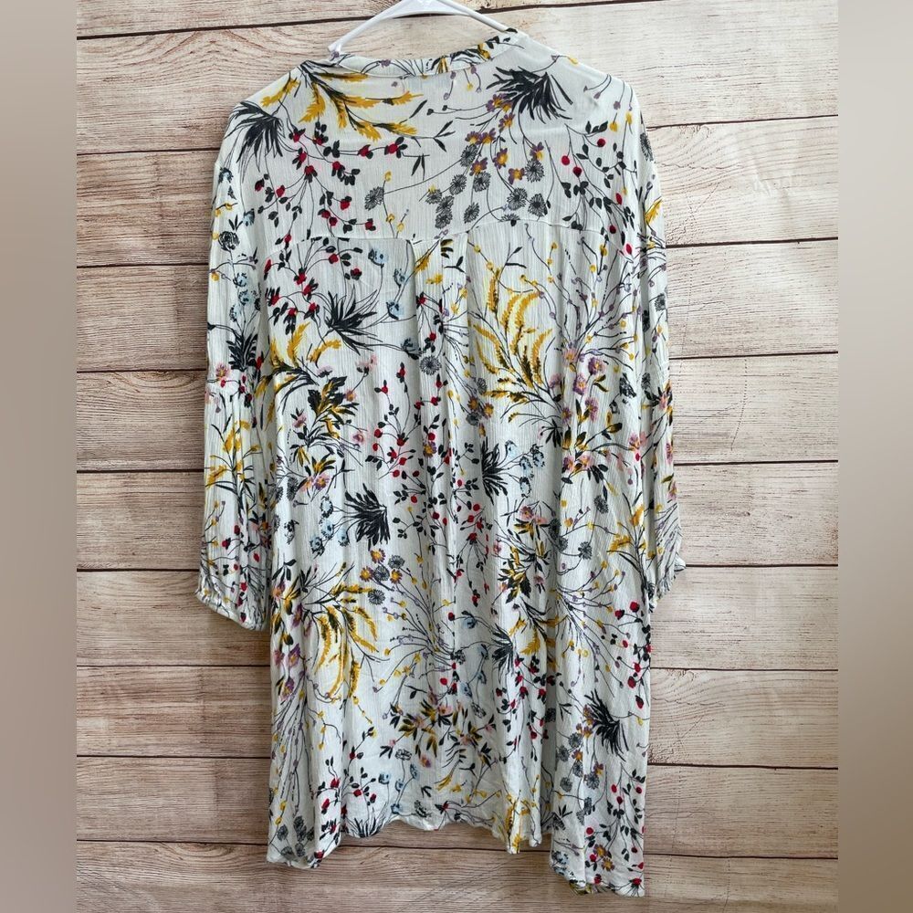 POLAGRAM FLORAL MINI DRESS IN CREAM - Picture 6 of 6
